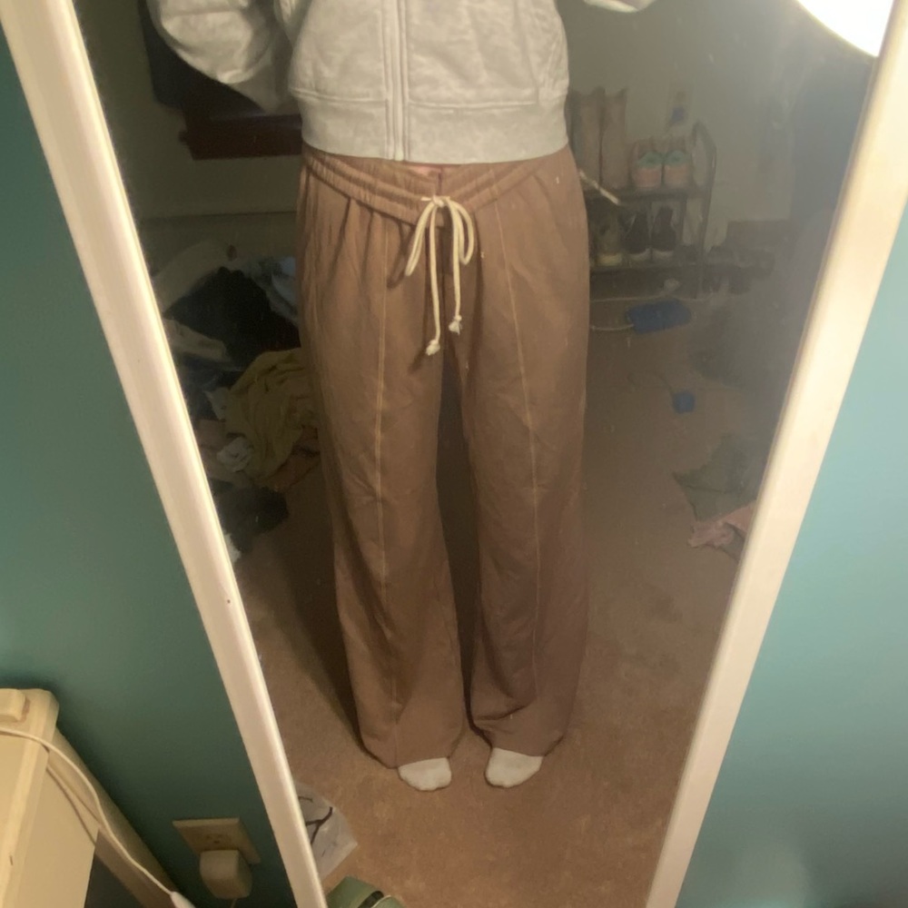 brown sweats
